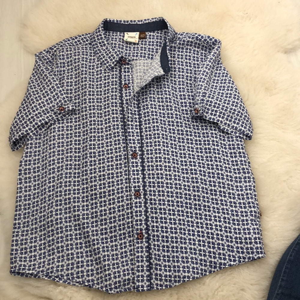 Boys Short Sleeve Button Down